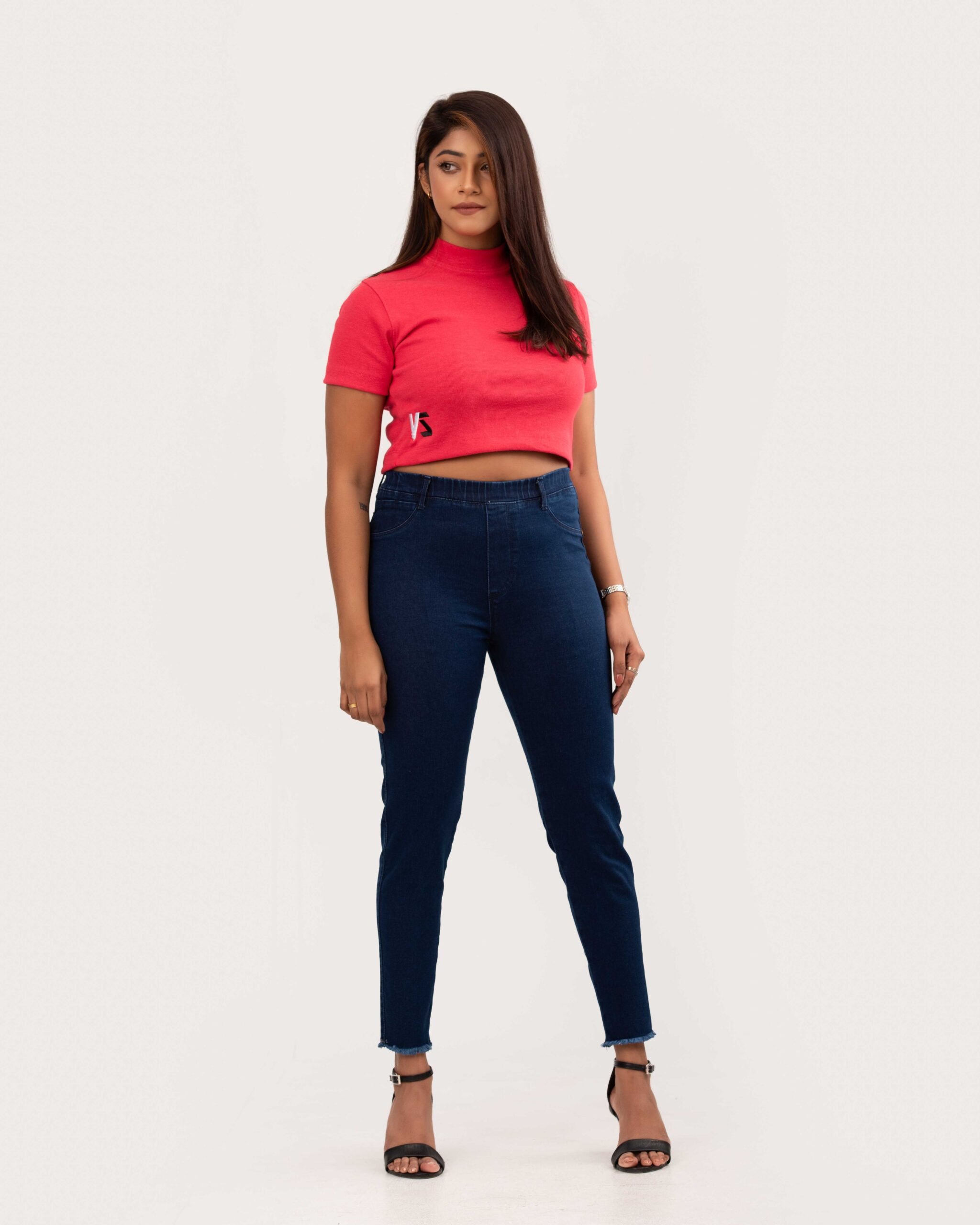 Jegging High Waist Mock Pocket Ankle - Image 4